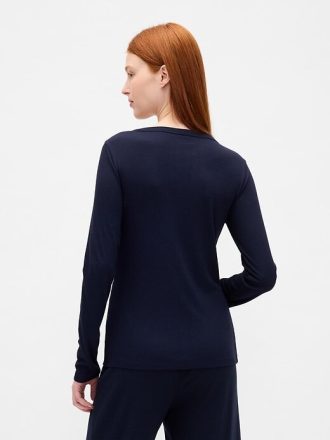 Pyjama-Cardigan mit Mini-Ripp
