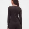 Pyjama-Cardigan mit Mini-Ripp
