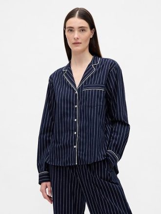 Pyjama-Hemd aus Popeline