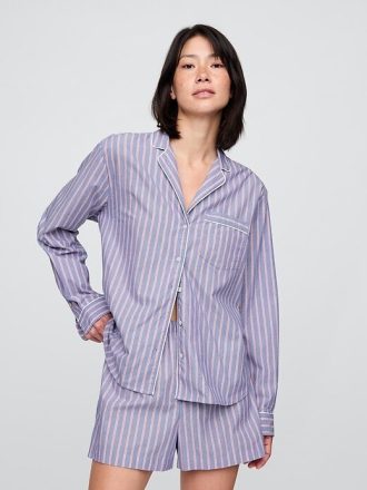 Pyjama-Hemd aus Popeline