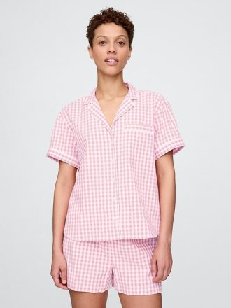 Pyjama-Hemd aus Popeline