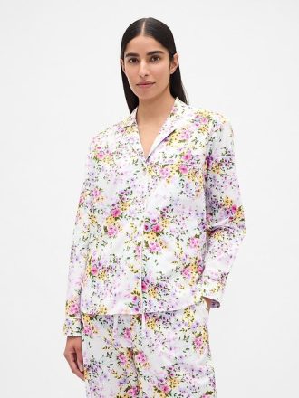 Pyjama-Hemd aus Popeline