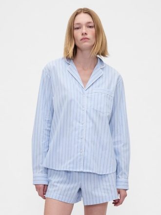 Pyjama-Hemd aus Popeline