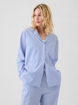 Pyjama-Hemd aus Popeline