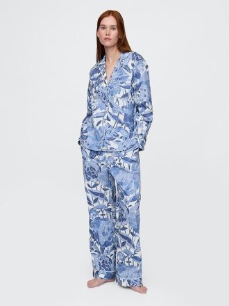 Pyjama-Hemd aus Popeline