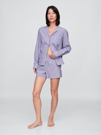 Pyjama-Hemd aus Popeline