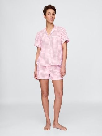 Pyjama-Hemd aus Popeline