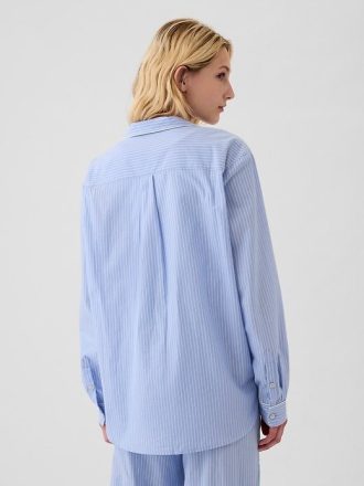 Pyjama-Hemd aus Popeline