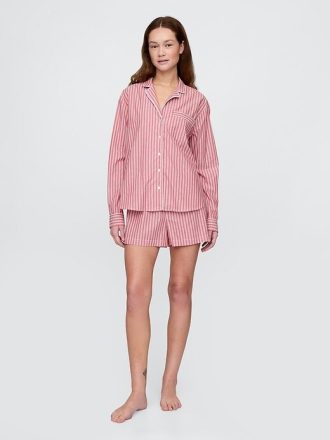 Pyjama-Hemd aus Popeline
