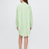 Pyjama-Hemdkleid aus Popeline Pyjama-Hemdkleid aus Popeline
