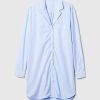 Pyjama-Hemdkleid aus Popeline Pyjama-Hemdkleid aus Popeline