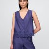 Pyjama-Oberteil mit Ösensaum Pyjama-Oberteil mit Ösensaum