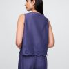 Pyjama-Oberteil mit Ösensaum Pyjama-Oberteil mit Ösensaum
