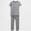 Pyjama-Set aus gebürsteter Bio-Baumwolle mit Vichy-Karomuster für Babys und Kleinkinder Pyjama-Set aus gebürsteter Bio-Baumwolle mit Vichy-Karomuster für Babys und Kleinkinder