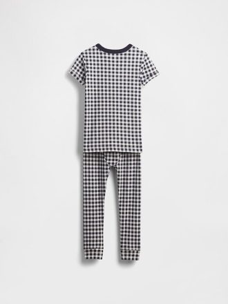 Pyjama-Set aus gebürsteter Bio-Baumwolle mit Vichy-Karomuster für Babys und Kleinkinder
