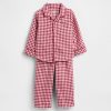 Pyjama-Set aus recyceltem Flanell für Babys und Kleinkinder Pyjama-Set aus recyceltem Flanell für Babys und Kleinkinder