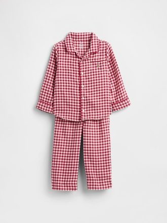 Pyjama-Set aus recyceltem Flanell für Babys und Kleinkinder Pyjama-Set aus recyceltem Flanell für Babys und Kleinkinder