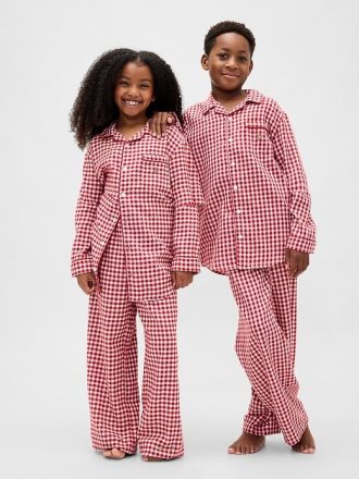 Pyjama-Set aus recyceltem Flanell für Kinder