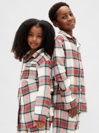 Pyjama-Set aus recyceltem Flanell für Kinder