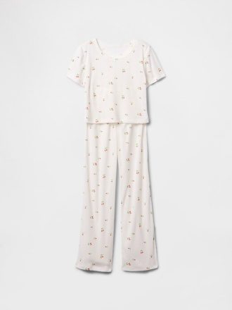 Pyjama-Set aus recyceltem Pointelle für Kinder