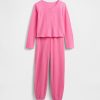 Pyjama-Set aus recyceltem Waffelmuster für Kinder Pyjama-Set aus recyceltem Waffelmuster für Kinder