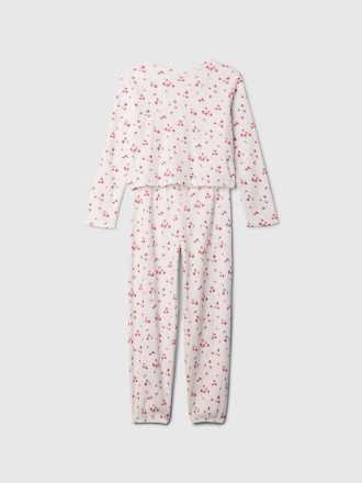 Pyjama-Set aus recyceltem Waffelmuster für Kinder