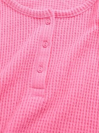 Pyjama-Set aus recyceltem Waffelmuster für Kinder