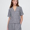 Pyjama-Shirt aus Leinenmischung Pyjama-Shirt aus Leinenmischung