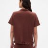 Pyjama-Shirt mit Rüschen