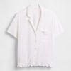 Pyjama-Shirt mit Rüschen