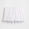 Pyjama-Shorts mit Rüschen