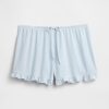 Pyjama-Shorts mit Rüschen