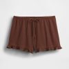 Pyjama-Shorts mit Rüschen