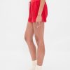 Pyjama-Shorts mit Waffelmuster