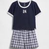 Pyjama-Shorts-Set aus recyceltem Material für Kinder Pyjama-Shorts-Set aus recyceltem Material für Kinder