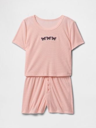 Pyjama-Shorts-Set aus recyceltem Material für Kinder