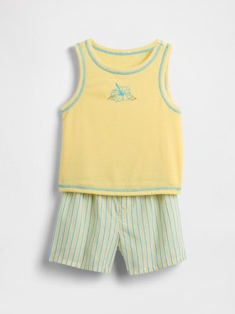 Pyjama-Shorts-Set aus recyceltem Material für Kinder