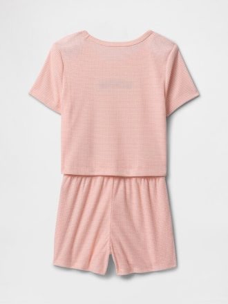Pyjama-Shorts-Set aus recyceltem Material für Kinder