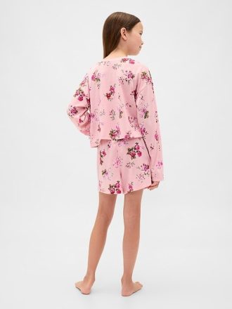 Pyjama-Shorts-Set aus recyceltem Material für Kinder