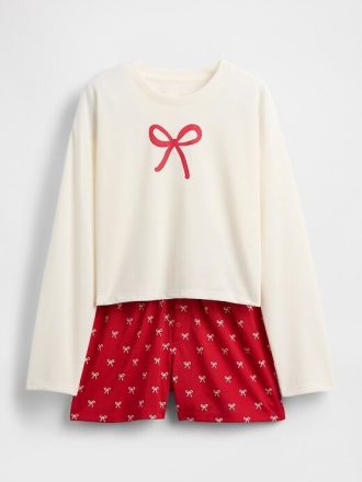 Pyjama-Shorts-Set aus recyceltem Material für Kinder