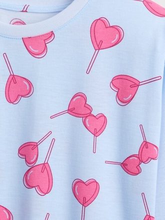 Pyjama-Shorts-Set aus recyceltem Material für Kinder