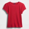 Pyjama-T-Shirt mit Waffelmuster