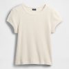 Pyjama-T-Shirt mit Waffelmuster