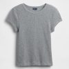 Pyjama-T-Shirt mit Waffelmuster