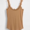 Pyjama-Tanktop mit Mini-Rippspitze