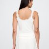 Pyjama-Tanktop mit Mini-Rippspitze