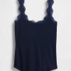 Pyjama-Tanktop mit Mini-Rippspitze