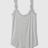 Pyjama-Tanktop mit Mini-Rippspitze