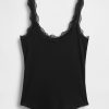 Pyjama-Tanktop mit Mini-Rippspitze