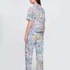 Pyjamahose aus Leinenmischung